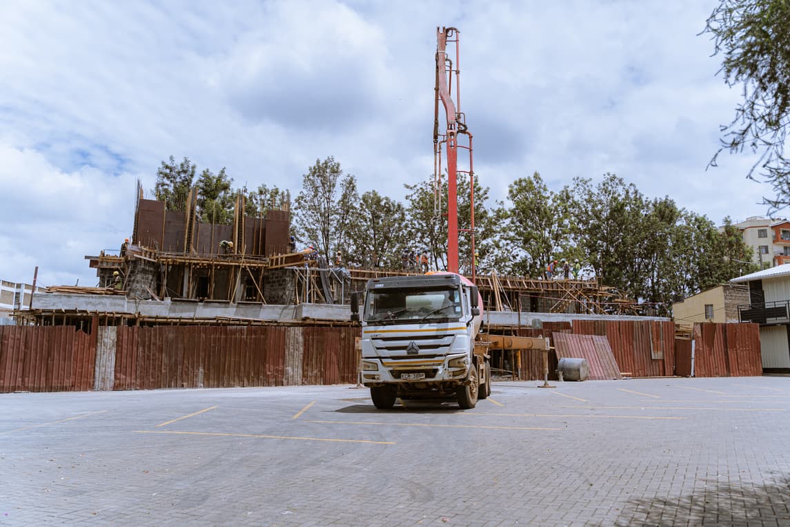 Construction site January 2024