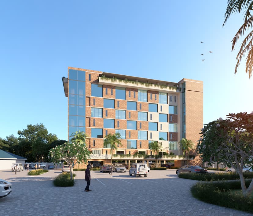 Architectural render of the Dream Centre